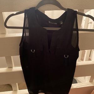 Ny&c black shirt with buckle